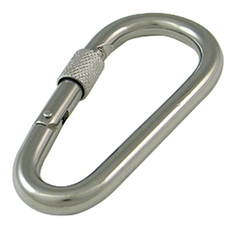 Stainless Steel Pear Snap Hook With Screw