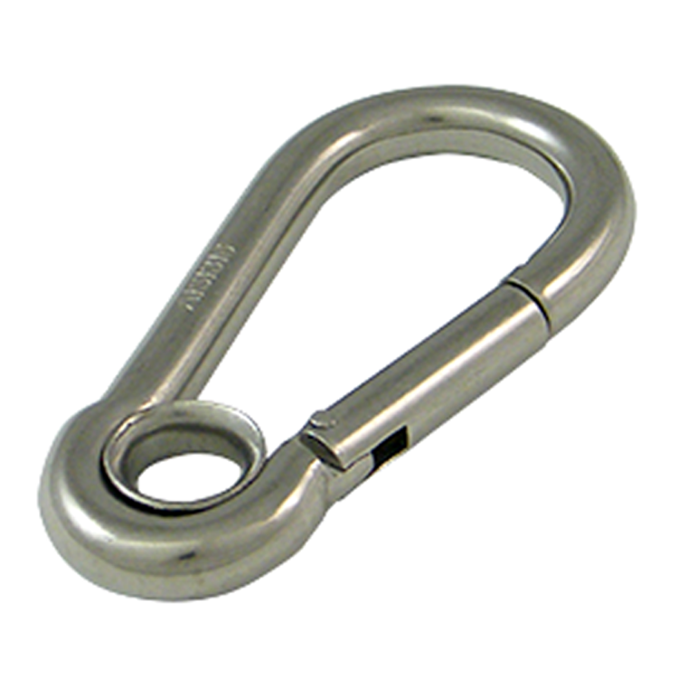 Stainless Steel Spring Snap With Eye