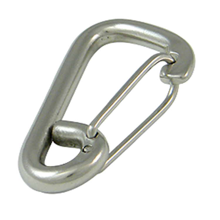 Stainless Steel Wide Clip With Eye