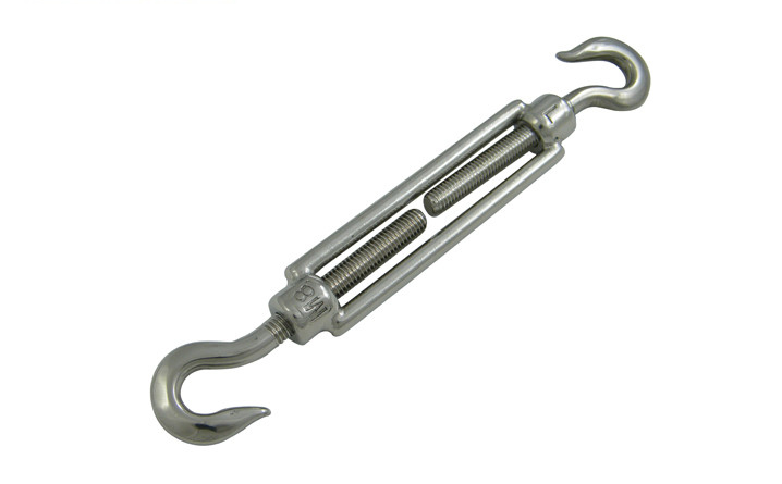 Stainless Steel Open Body Turnbuckle Hook And Hook